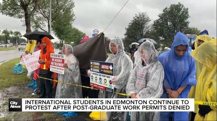 International students in Edmonton protest denial of post-graduate work permits